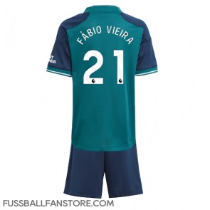 Arsenal Fabio Vieira #21 Replik 3rd trikot Kinder 2023-24 Kurzarm (+ Kurze Hosen)